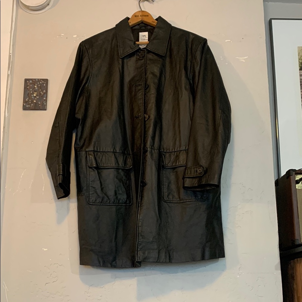 Black Leather Coat